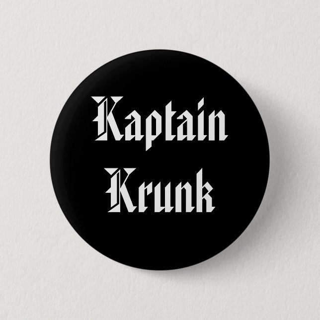 Chapa Redonda De 5 Cm Kaptain Krunk (Anverso)