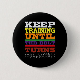 Chapa Redonda De 5 Cm Karate Black Belt Entrenamiento Artes Marciales Ja