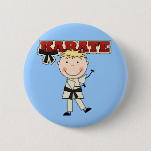 Chapa Redonda De 5 Cm KARATE - camisetas y regalos rubios del muchacho