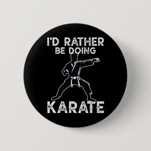 Chapa Redonda De 5 Cm Karate Formación de Artes Marciales Gráfica divert
