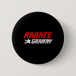 Chapa Redonda De 5 Cm Karate Granja Orgullosa Karate Abuela