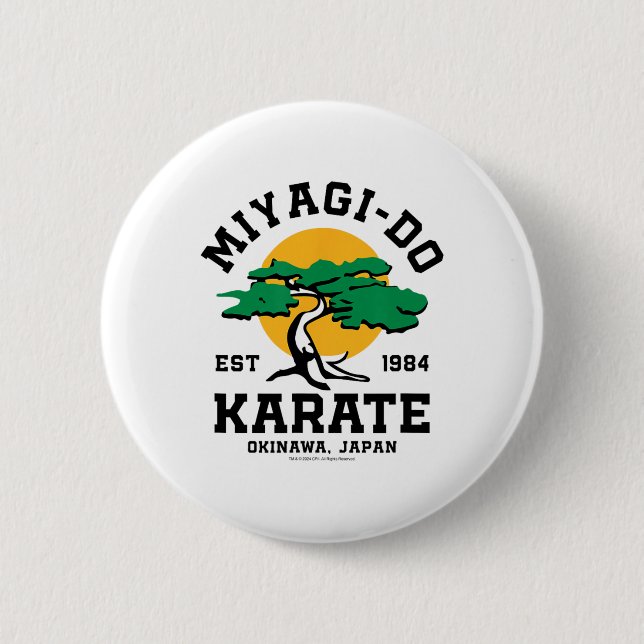 Chapa Redonda De 5 Cm Karate Kid - Miyagi-do (Anverso)