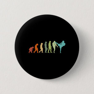Chapa Redonda De 5 Cm Karate Kung-Fu Evolución Kickboxer Muay Thai MMA