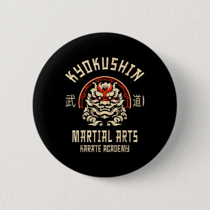 Chapa Redonda De 5 Cm Karate Kyokushin Artes Marciales Japonesas