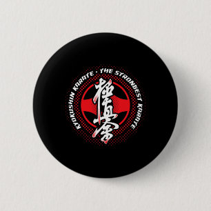 Chapa Redonda De 5 Cm Karate Kyokushin Más Fuerte 