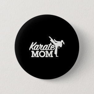 Chapa Redonda De 5 Cm Karate Mom
