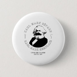 CHAPA REDONDA DE 5 CM KARL MARX SÉPARE, KARL MARX REMPLACE