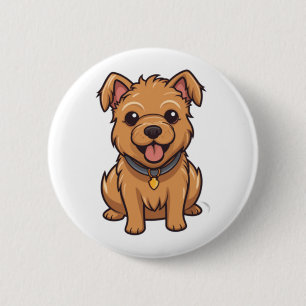 Chapa Redonda De 5 Cm Kawaii Australian Terrier Puppy
