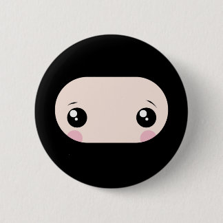 Chapa Redonda De 5 Cm Kawaii de ruborización Ninja