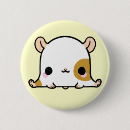 Chapa Redonda De 5 Cm Kawaii Hampster (usted cambia el fondo!)