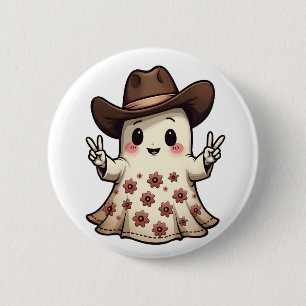 Chapa Redonda De 5 Cm Kawaii japonés pastel chico fantasma Halloween