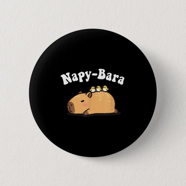 Chapa Redonda De 5 Cm Kawaii Kids Sleep Napy Bara Boys Girls Capybara Pa (Anverso)