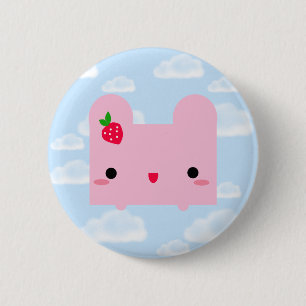 Chapa Redonda De 5 Cm Kawaii Pinku Ripou