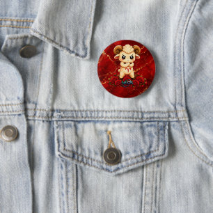 Chapa Redonda De 5 Cm Kawaii Zodiac Neos Aries