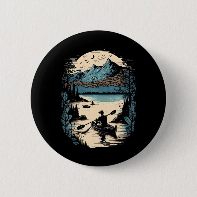 Chapa Redonda De 5 Cm Kayaking Al Aire Libre Único Kayak Booting (Anverso)