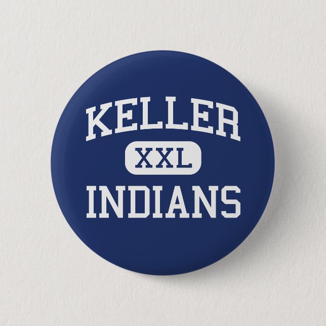 Chapa Redonda De 5 Cm Keller - indios - High School secundaria - Keller (Anverso)