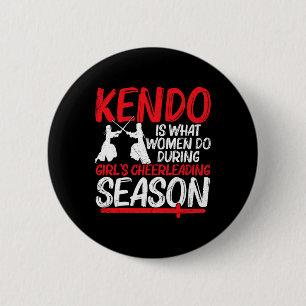 Chapa Redonda De 5 Cm Kendo es lo que hacen las mujeres durante el cheer