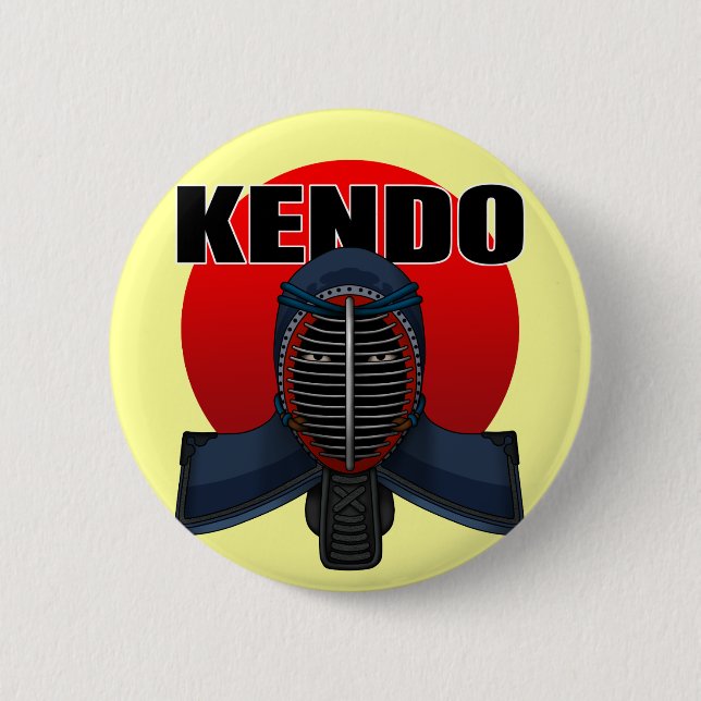 Chapa Redonda De 5 Cm Kendo men1 (Anverso)