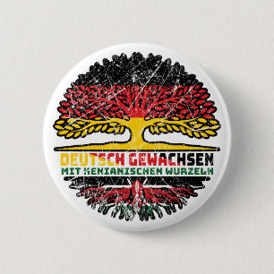 Chapa Redonda De 5 Cm Kenia Keniano Alemán Alemania Árbol Raíz