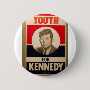 Chapa Redonda De 5 Cm Kennedy 1960