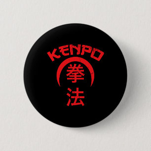 Chapa Redonda De 5 Cm Kenpo Karate diseña arte marcial japonés