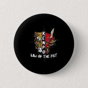 Chapa Redonda De 5 Cm Kenpo Karate Ley De Las Primeras Artes Marciales