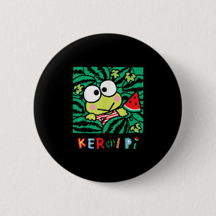 Chapa Redonda De 5 Cm Keroppi Watermelon Summer Fun
