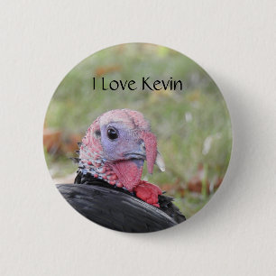 Chapa Redonda De 5 Cm Kevin The Turkey - Old Wethersfield , CT