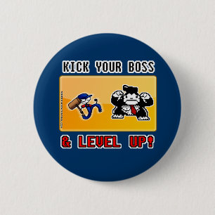 Chapa Redonda De 5 Cm kick your boss & level up!