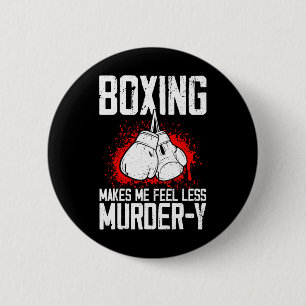 Chapa Redonda De 5 Cm Kickboxer de boxeo divertido Savate Mma Martial Ar