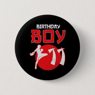 Chapa Redonda De 5 Cm Kickboxing Cumpleaños 11 Años Artes Marciales Mma