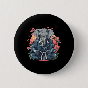 Chapa Redonda De 5 Cm Kickboxing Elefante Karate Taekwondo Jiu-Jitsu MMA