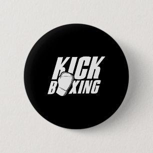 Chapa Redonda De 5 Cm Kickboxing Kickboxer Kickbox Boxeo de Contacto Art