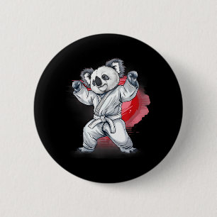 Chapa Redonda De 5 Cm Kickboxing Koala Artes Marciales Karate Jiu-Jitsu