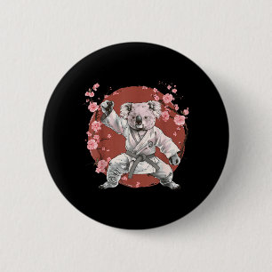 Chapa Redonda De 5 Cm Kickboxing Koala Artes Marciales Karate Jiu-Jitsu 