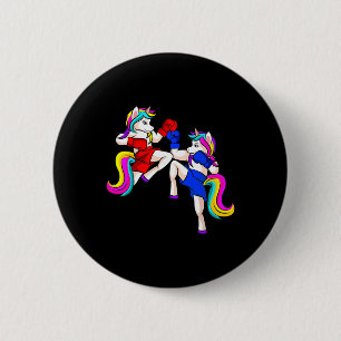 Chapa Redonda De 5 Cm Kickboxing Unicorn Kickboxer Mma