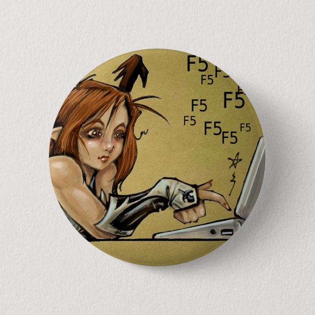 Chapa Redonda De 5 Cm Kickstarter F cinco Sophie (Anverso)