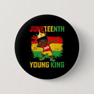 Chapa Redonda De 5 Cm King Celebrando 1865 niños de niños negros T