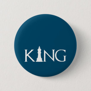 Chapa Redonda De 5 Cm King Chess Piece Halloween Disfraces de ajedrez Lo