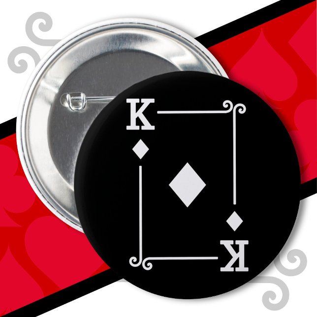 Chapa Redonda De 5 Cm King Diamonds tarjeta vestuario de juego de tarjet (Subido por el creador)