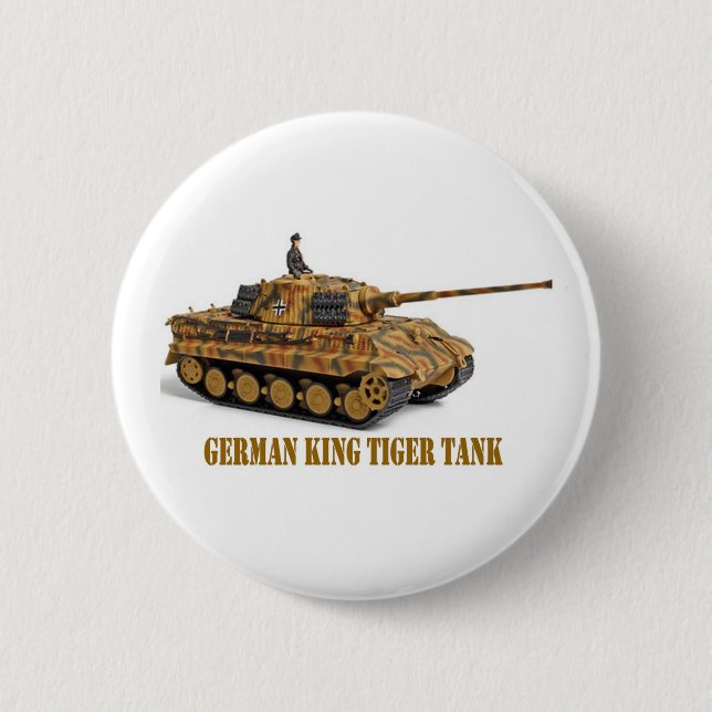 CHAPA REDONDA DE 5 CM KING TIGER (Anverso)