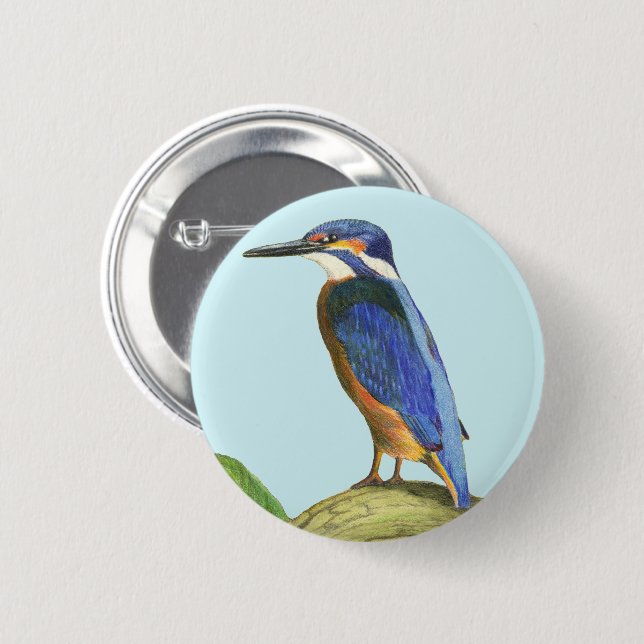 Chapa Redonda De 5 Cm Kingfisher (Anverso y reverso)