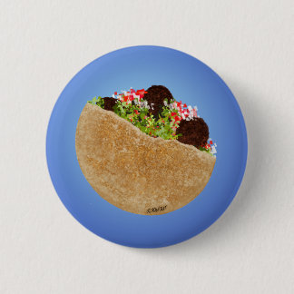 Chapa Redonda De 5 Cm KiniArt Falafel Sandwich