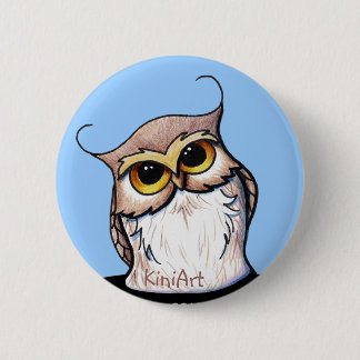 Chapa Redonda De 5 Cm KiniArt OWL