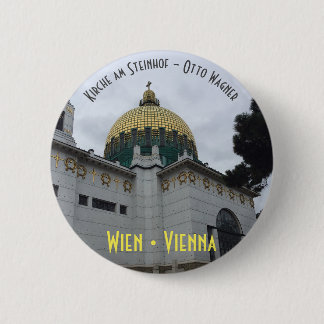 Chapa Redonda De 5 Cm Kirche am Steinhof - Otto Wagner