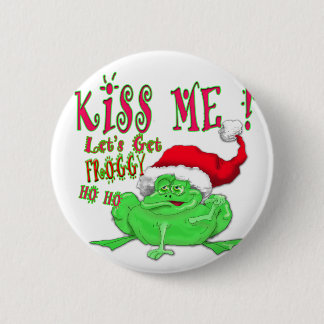 Chapa Redonda De 5 Cm Kiss Me lets get Froggy