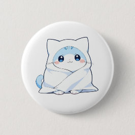 Chapa Redonda De 5 Cm Kit de manta acogedora gatito kawaii Diseño de gat