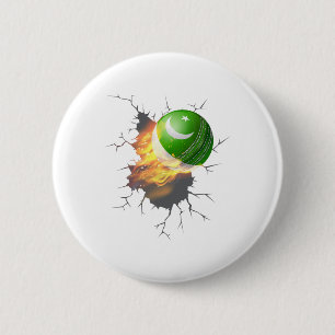 Chapa Redonda De 5 Cm Kit de regalo para seguidores de cricket pakistaní