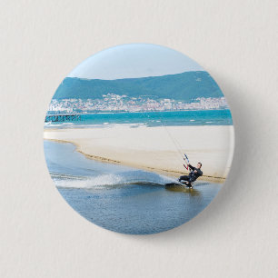 Chapa Redonda De 5 Cm Kitesurfer