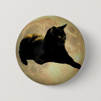 Chapa Redonda De 5 Cm Kitty de chocolate en la luna